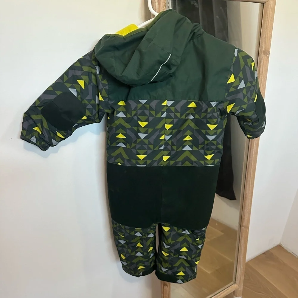 Columbia Green and Yellow Baby Snowsuit